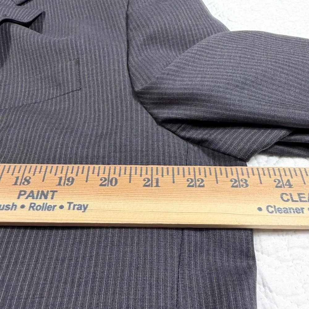 Ralph Ralph Lauren Mens Pinstripe 100% Wool Suit‎ Jacket Blazer 44L NWOT
